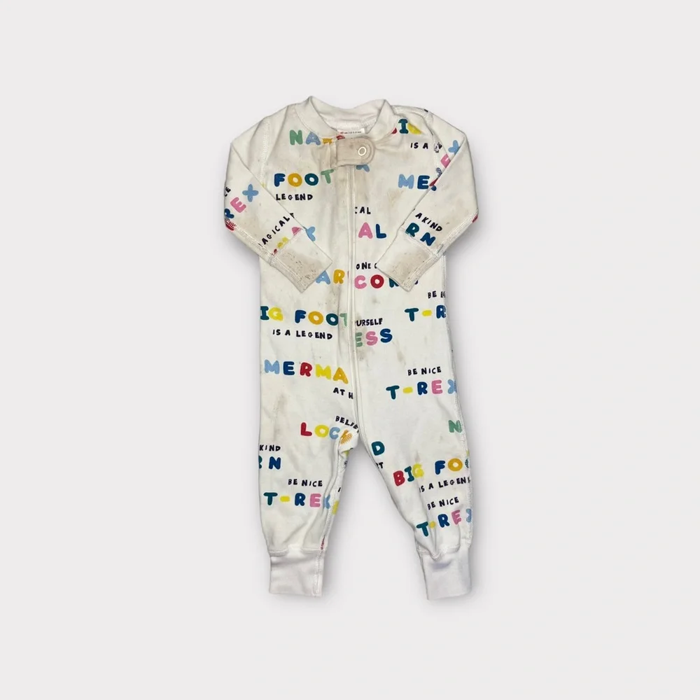 Hanna Andersson Colorful Text Organic Sleeper